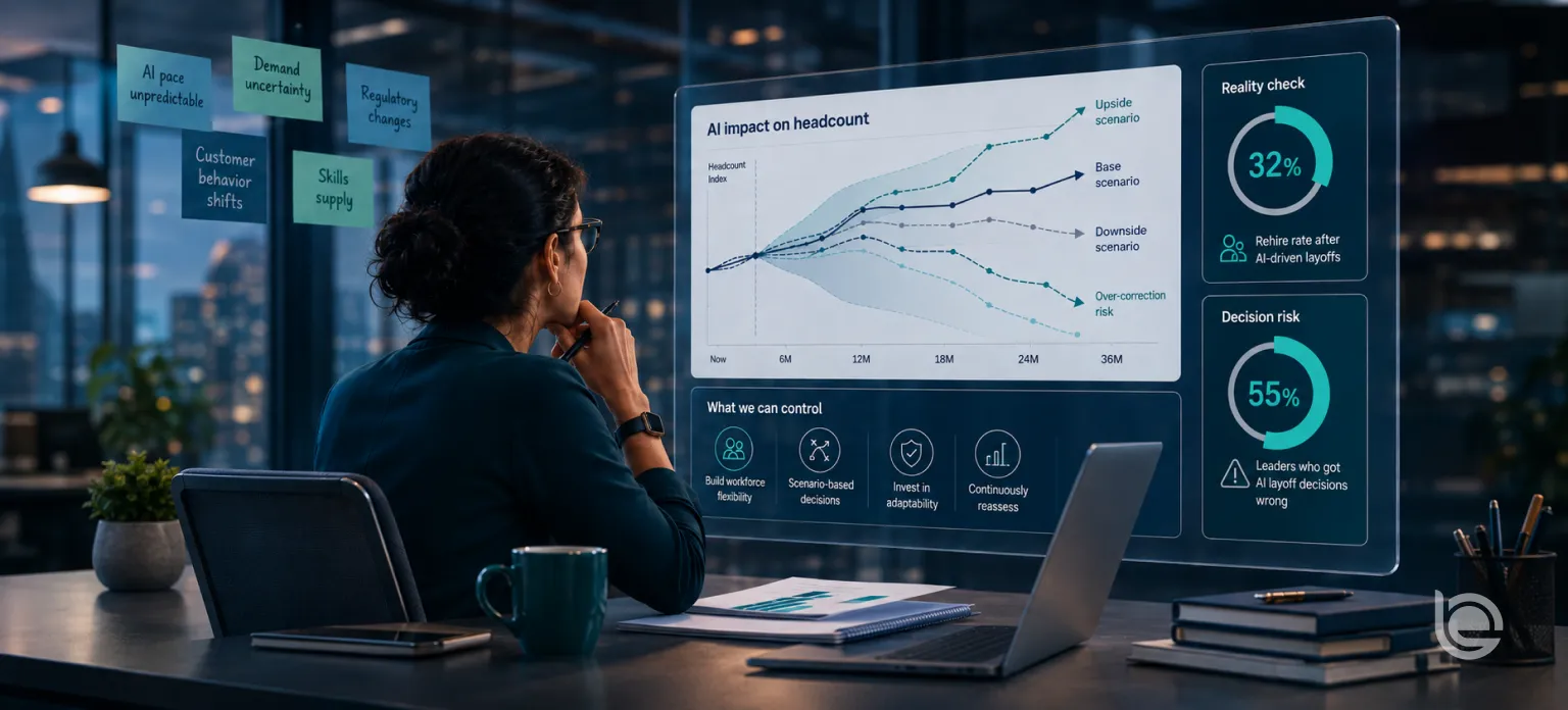 Workforce scenario planning when the AI forecast can’t be trusted